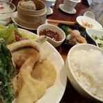 南国酒家 - ランチ定食 日替わり 季節の天ぷら定食