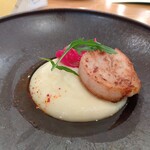 mondo - 帆立のインパデッラとパオロベアのひよこ豆