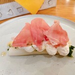 mondo - ホワイトアスパラガスと生ハム、リコッタチーズ