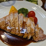 キッチン ブルー グローブ - 反対側から、