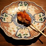 薪鳥新神戸 - 山口 長州どり せせり + ハリッサ