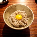 薪鳥新神戸 - 薪そぼろご飯 + うずらの卵