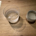 莉々庵 - スターターの生姜蕎麦湯