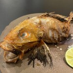 炭火割烹 麻布龍土町 - キンキの炭火焼き