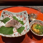 ななにん - 天然鯛、あん肝ぽん酢