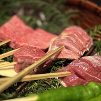 九つ井 本店 - サーロイン、フィレ、雛鳥、鴨肉