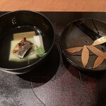 日本料理 おりじん - 翡翠豆腐 火取り鮎