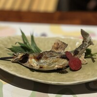 九つ井 本店 - 鮎の塩焼き