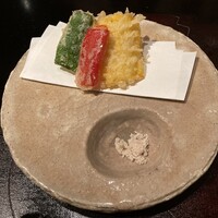 日本料理 おりじん - 玉蜀黍の天麩羅