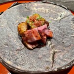 ななにん - 壱岐牛イチボ、焼きイチヂク、三方原男爵