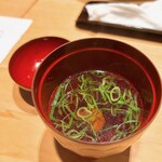 鮨 おにかい×2 - お椀（マグロと葱）