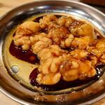 キンキン麦酒とプリッと小腸 近江牛畜産すだく - 