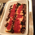 ウェスティンホテル東京 - サーモンと白身魚　茸のソテーとトマトソース添え　２０１４年３月