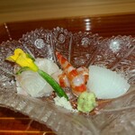 赤坂 剱持 - いか、車海老、タイのお造り