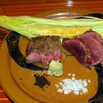 赤坂 剱持 - 牛肉、鹿刺