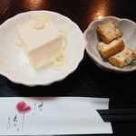 そば大村庵 - お通しは食事メニュー頼んだからおそらく無料