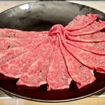 炭火焼肉 なかはら - おまかせコース
                                　└サーロインしゃぶしゃぶ