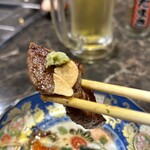 焼肉たまき - ヘレは山葵とニンニクチップで