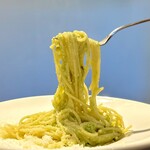 トラットリア チェーロ - 枝豆のペーストジェノバ風・麺