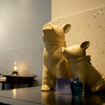 トラットリア チェーロ - オブジェのブタさん♡