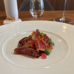Ristorante SCAT_TO - カツオと鯛(orata) の Carpaccio
