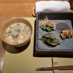 酒麹 びしを - 粕汁と前菜