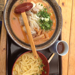 たなか家 井手町本店 - 釜玉(小)と京都拉饂麺