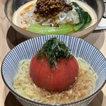 近江牛ホルモン畜産すだく - まるごとトマト冷麺¥790