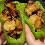 近江牛ホルモン畜産すだく - パリパリピーマンが旨い