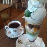 クリクリ - のお茶三昧パフェ¥1200