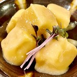 焼鳥 せきね - クリームチーズの西京味噌漬けはよく漬かっていてトロトロです