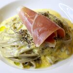 パスタ・エ・カフェ・シオサイ - 20240725ローマ風カルボナーラそば粉生フェットチーネ