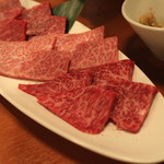 焼肉芝浦 - 福岡産のバラ と 茨城産のカイノミ