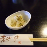 蕎仙坊 - 箸と薬味