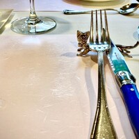 シェ・ソーマ 都立大学 - 猫のカトラリーレストが可愛い…☺︎☺︎