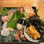 味工房 うえ川 - お造りの盛り合わせ