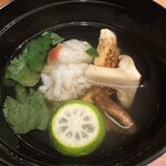 味工房 うえ川 - 鱧と松茸のお椀
