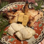 味工房 うえ川 - 鯛カマとスズキの西京焼き