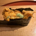 味工房 うえ川 - 雲丹海苔巻き