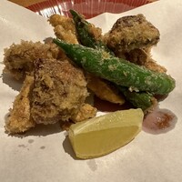 味工房 うえ川 - 鱧と鷹峯とうがらしのフライ