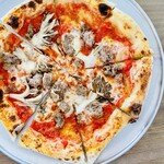 14-54 ピッツェリア - 十和田産ガーリックポークとマッシュルーム