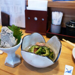 楓天 - 舞茸チーズとゴーヤとスパムのナムル 