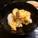 富小路 やま岸 - 鮭ととうもろこしのごはん