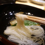 富小路 やま岸 - 素麺リフト♪