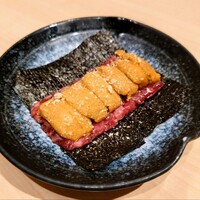 銀座 ちかみつ 六丁目 - 厳選和牛の雲丹ユッケドック