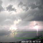 焼きもの家 慶 - 昨日飲んでる時に筑波山方面にバリバリ落雷してた^_^