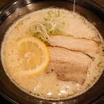 すがの家 - 鶏貝白湯らーめん 白