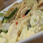 焼きもの家 慶 - 焼きそばにマヨネーズが合うに違いないと思って。もちろん合う^_^