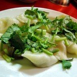 餃子の店 蘭州 - 2014.3水餃子香菜のせ