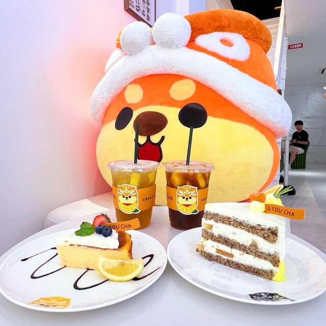 柴犬♡盛り沢山パフェ 暁茶人気NO.1 柴犬パフェ！ 6種類の味があります！ どっちでも